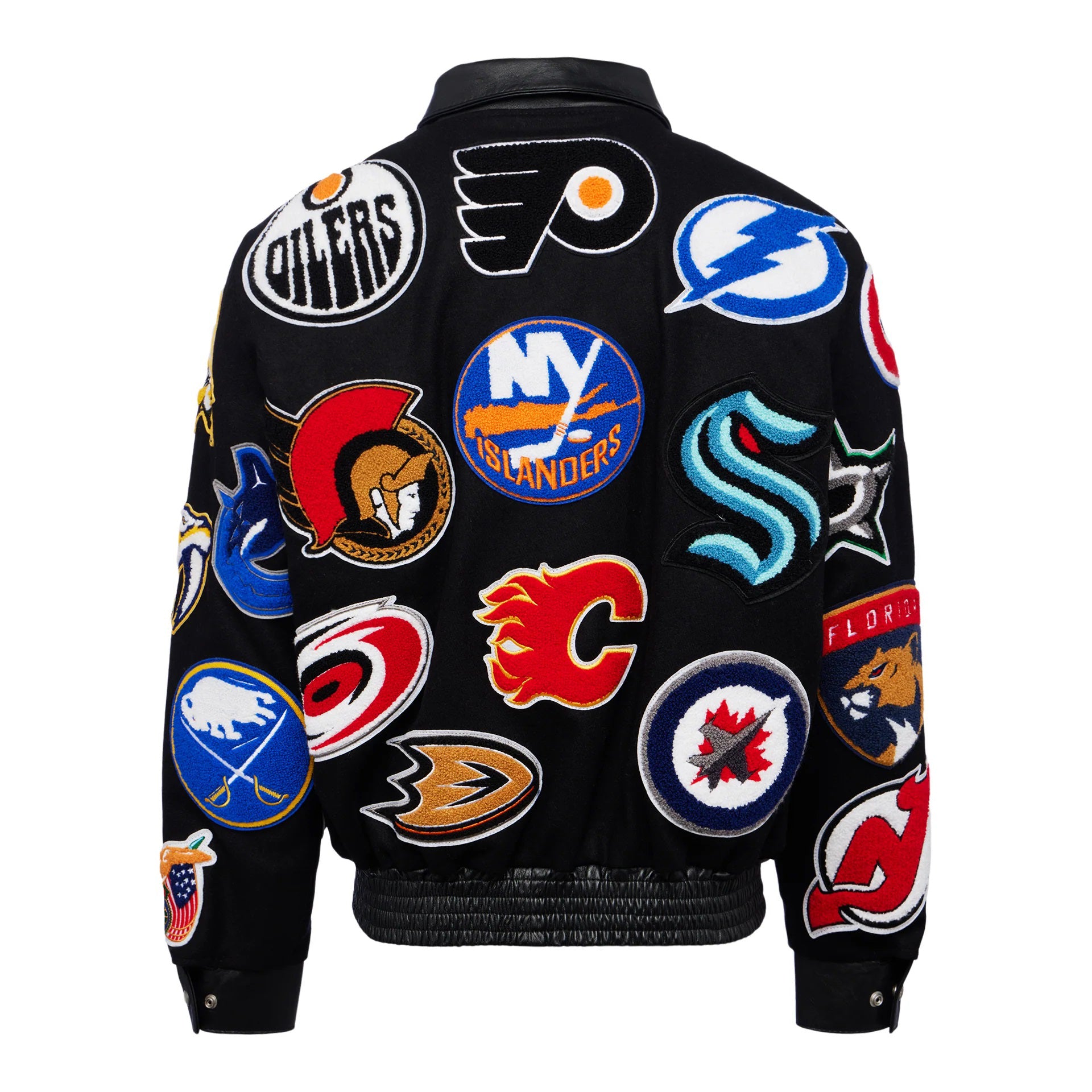 NHL Collage Jeff Hamilton Black Wool Jacket - PINESMAX