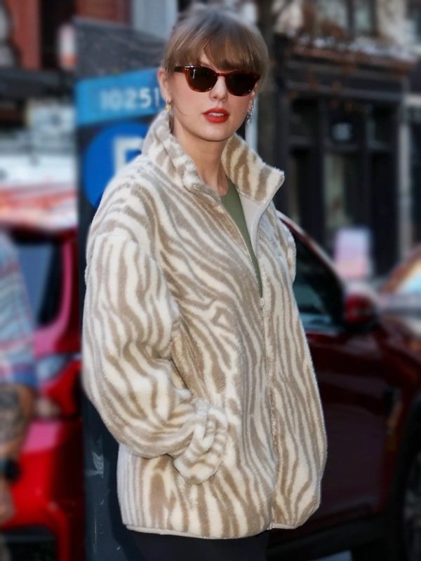 Animal Print Taylor Swift Fleece Jacket
