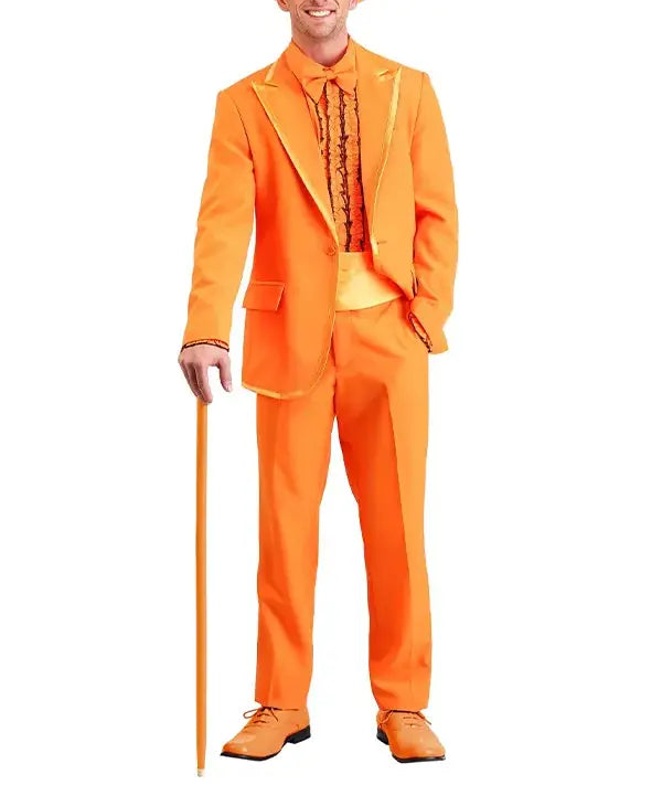 Halloween 2023 Orange Tuxedo Suit - PINESMAX