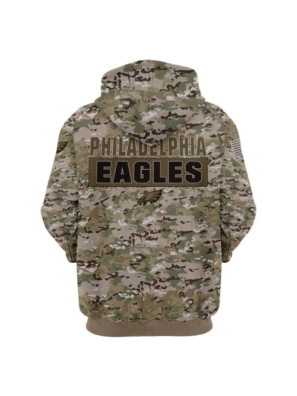 2023 Philadelphia Eagles Camouflage Hoodie - PINESMAX