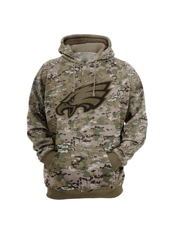2023 Philadelphia Eagles Camouflage Hoodie - PINESMAX