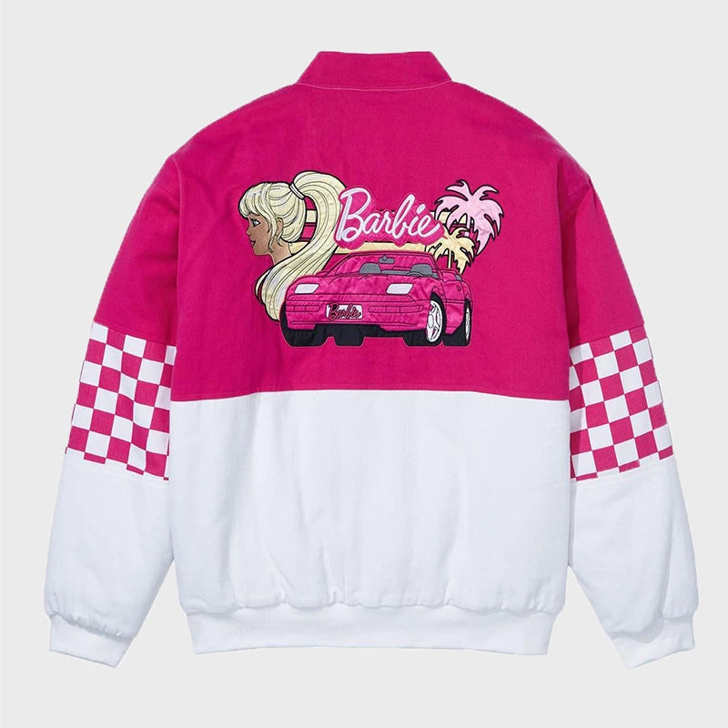 Barbie Pink Racer Jacket - PINESMAX