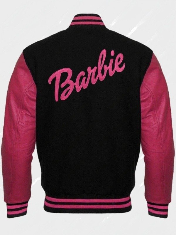 Barbie Pink and Black Varsity jacket - PINESMAX