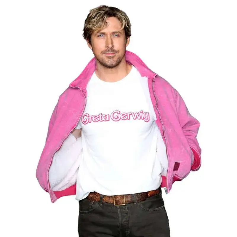 Barbie 2023 Ryan Gosling Pink Bomber Jacket - PINESMAX