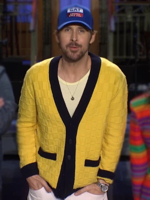 Ryan Gosling Saturday Night Live Yellow Cardigan