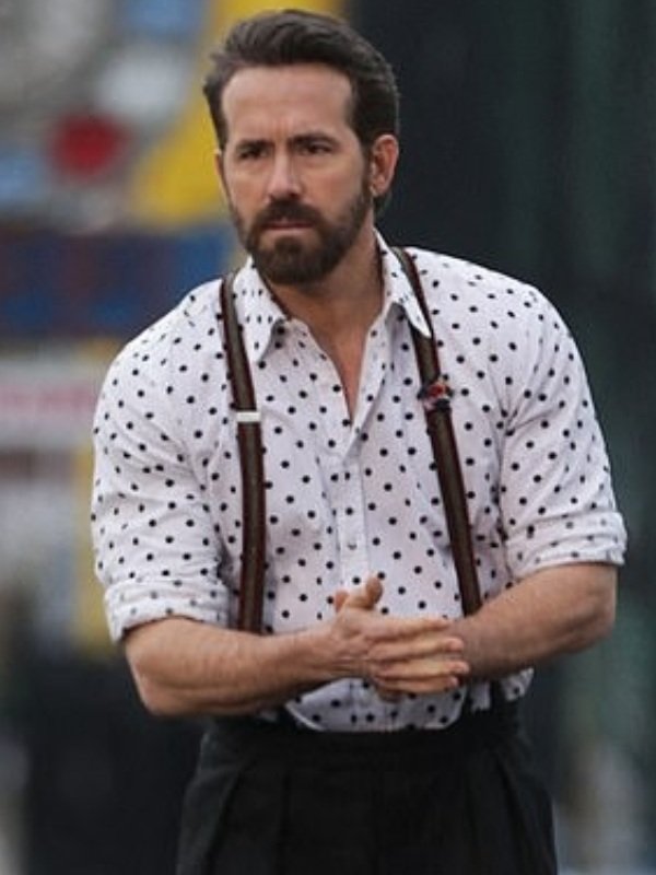 Ryan Reynolds IF 2024 Polka Dots Printed Shirt