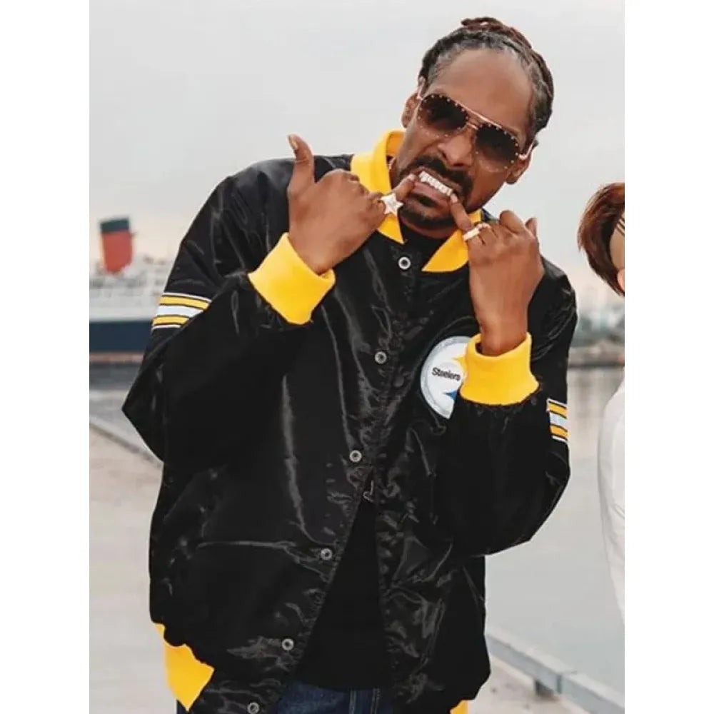 Back in The Game Steelers Snoop Dogg Varsity Jacket - PINESMAX