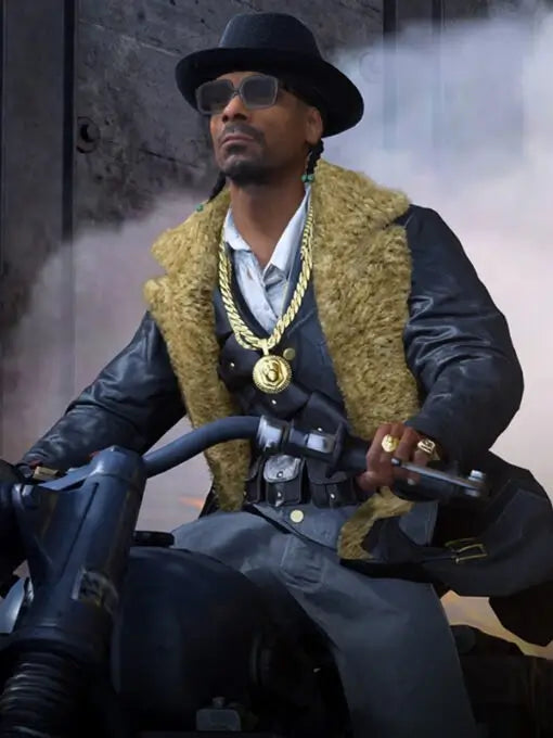 Snoop Dogg Call of Duty Video Game Shearling Coat - PINESMAX