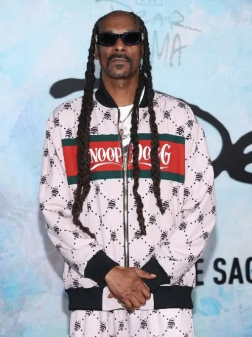 Snoop Dogg White Velour Tracksuit - PINESMAX