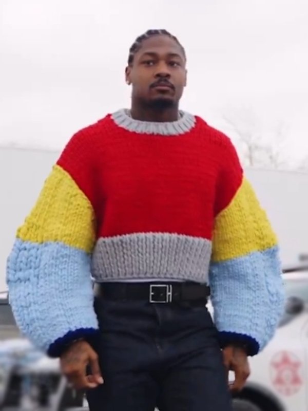 Stefon Diggs Buffalo's Snowy Playoff Game Sweater