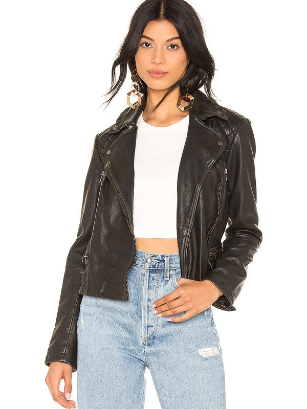 Ted Lasso Flo Collins Leather Jacket