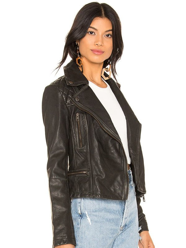 Ted Lasso Flo Collins Leather Jacket