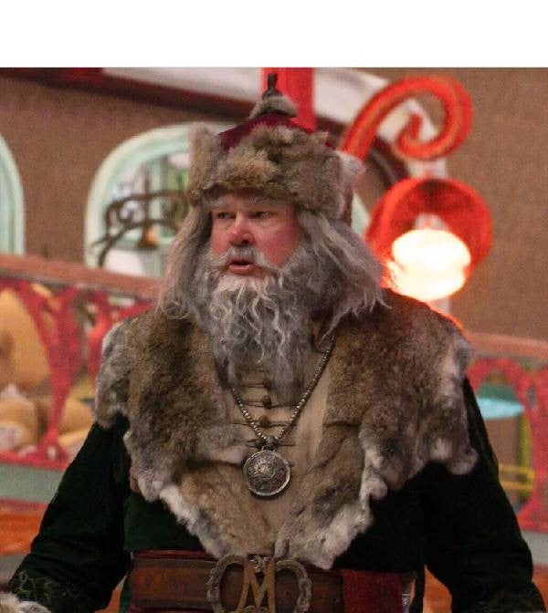 The Santa Clauses Season 2 Eric Stonestreet Fur Coat - PINESMAX