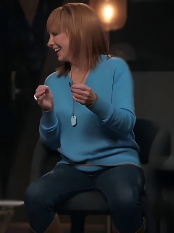 Reba McEntire The Voice 2024 Blue Sweater