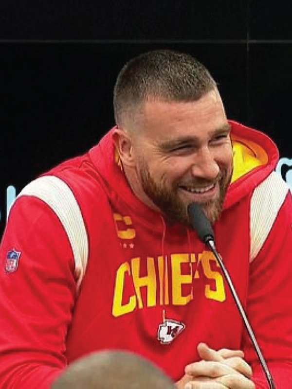 Travis Kelce Press Conference On The DFB Campus Hoodie - PINESMAX