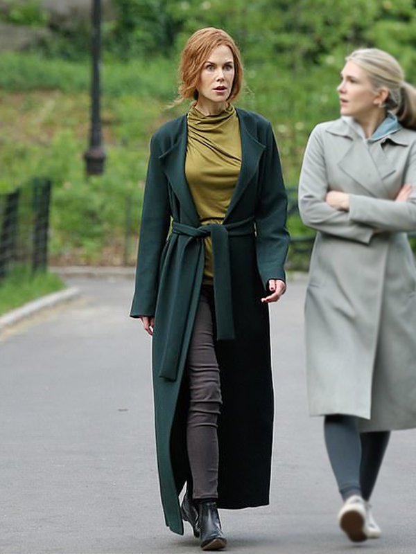 The Undoing Nicole Kidman Green Trench Coat - PINESMAX