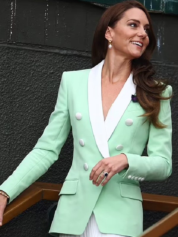 Wimbledon 2023 Kate Middleton Green Blazer - PINESMAX