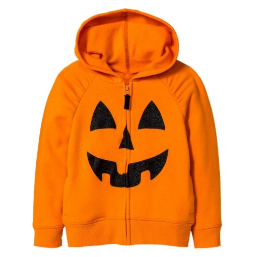 Halloween Pumpkin Orange Hooded Jacket - PINESMAX