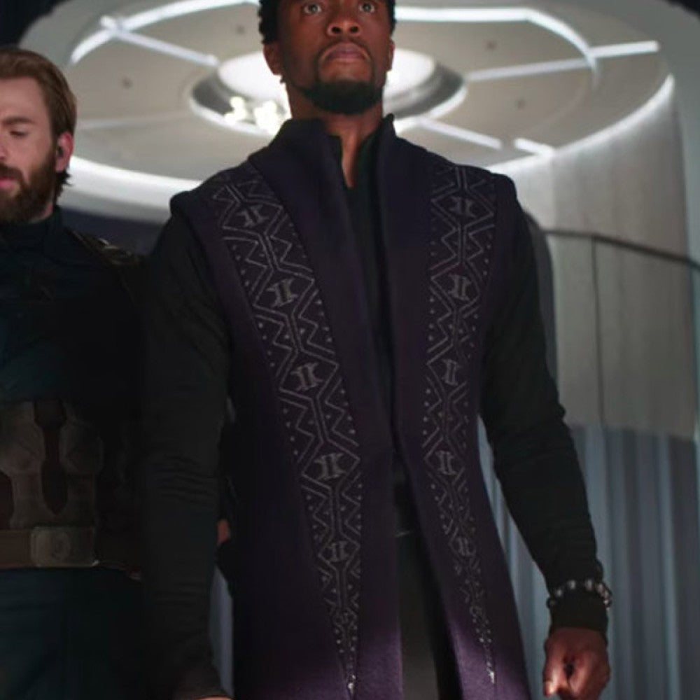 Black Panther Avengers Infinity War T'Challa Coat - PINESMAX