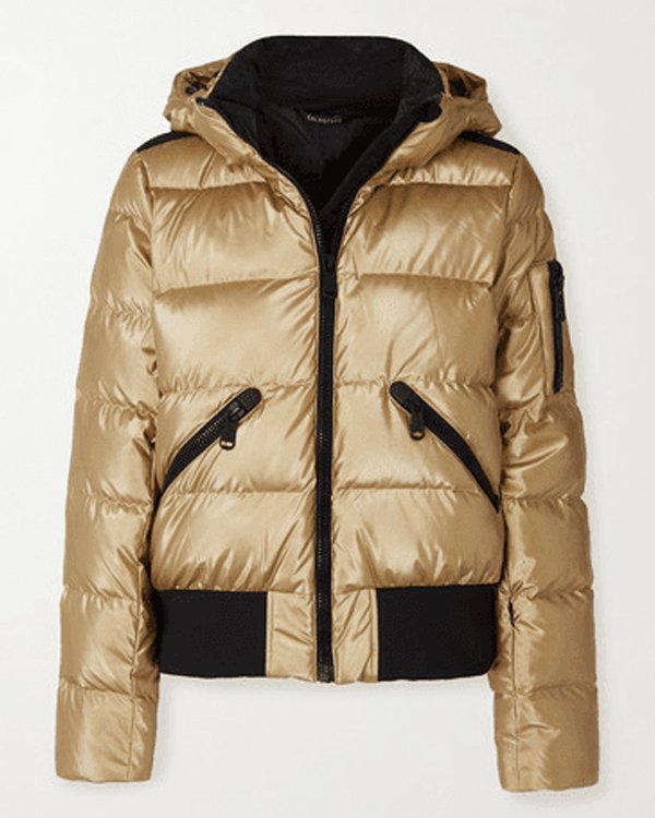 Ted Lasso S02 Keeley Gold Puffer Jacket