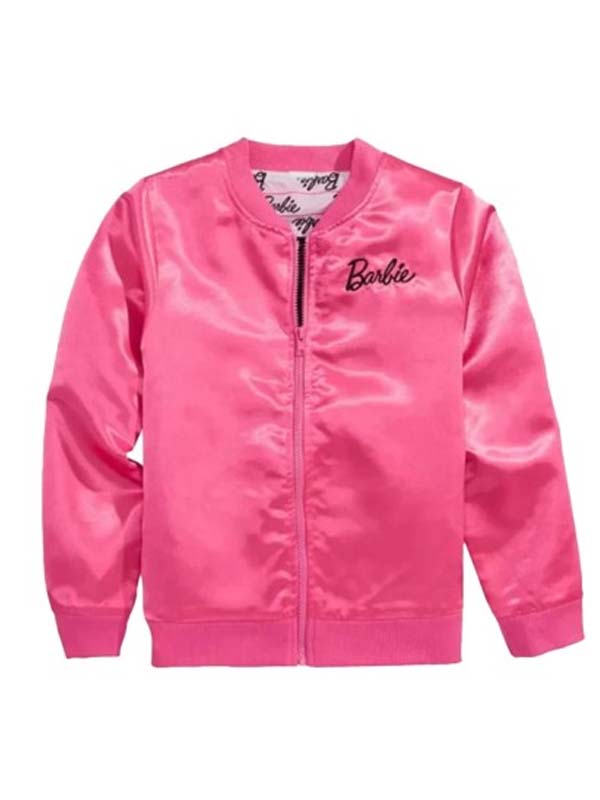 Barbie 2023 Pink Satin Jacket - PINESMAX