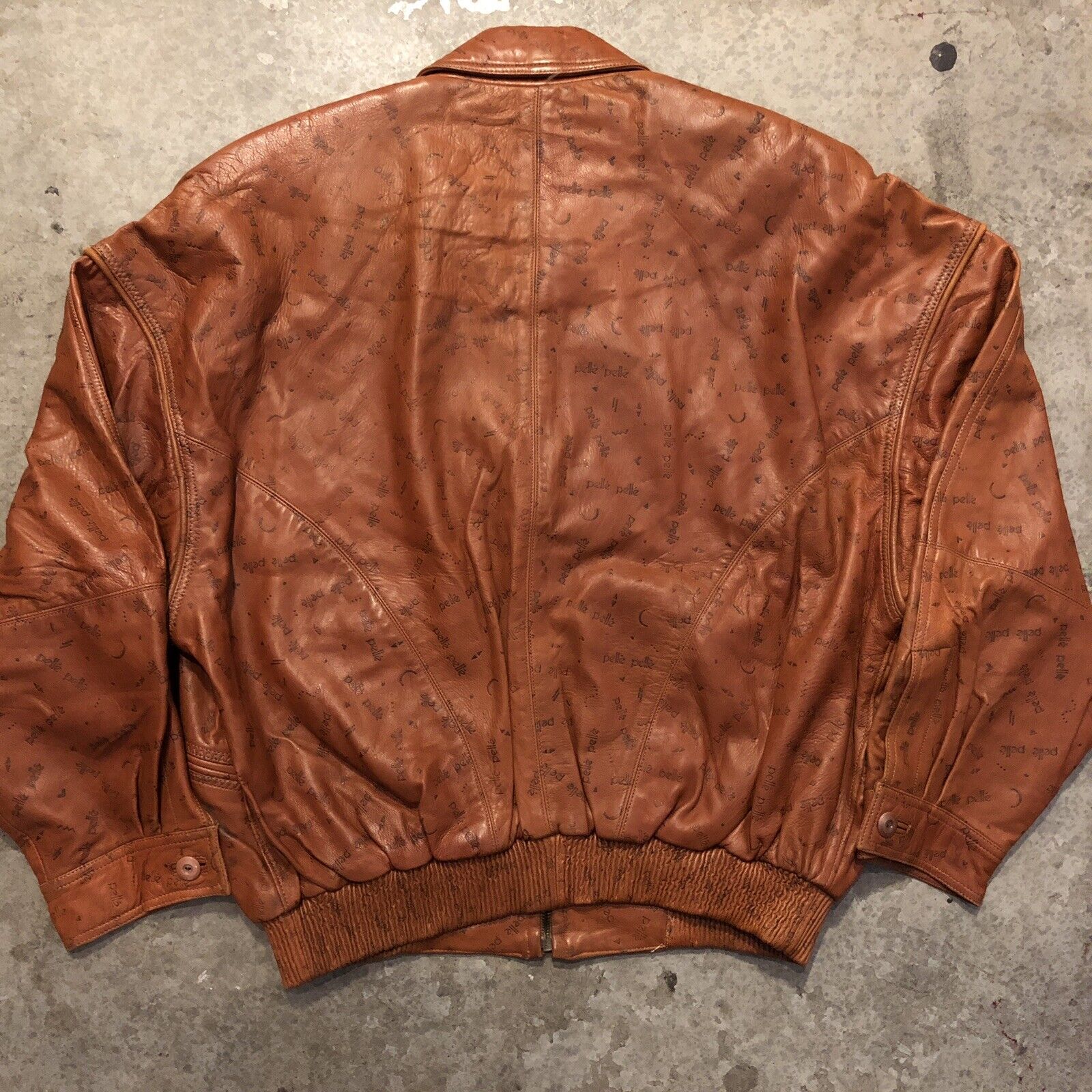Marc Buchanan Pelle Pelle Brown Vintage 90s Leather Jacket