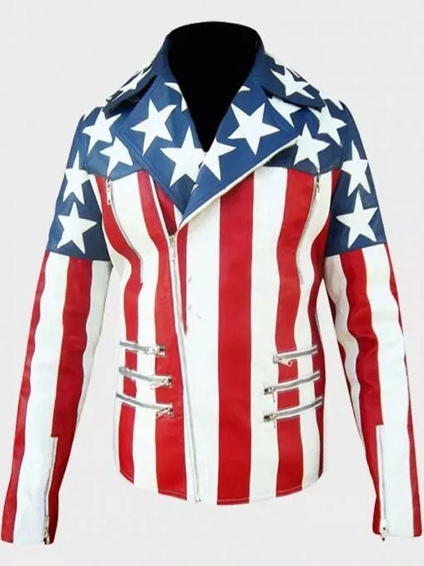 Independence Day USA Flag Jacket - PINESMAX