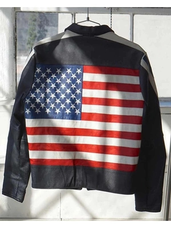 Selena Gomez American Flag Jacket - PINESMAX