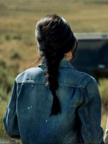 Monica Dutton Blue Denim Jacket Yellowstone Season 3 - PINESMAX