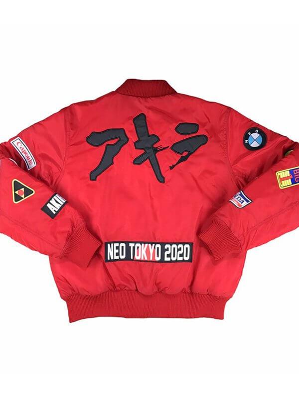 Akira Red Multi Patch Jacket - PINESMAX