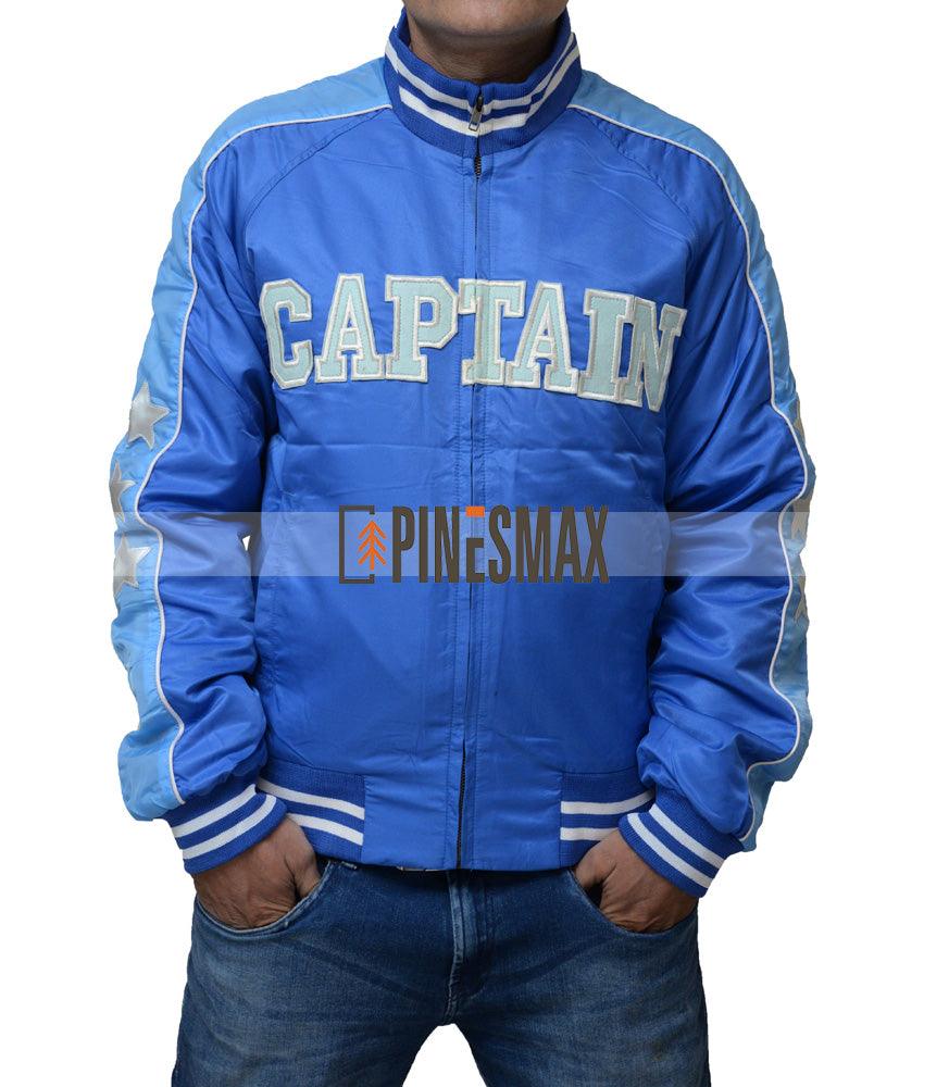 Julian Blue Bomber Jacket For Men, Men's Blue Jacket For Winter - PINESMAX
