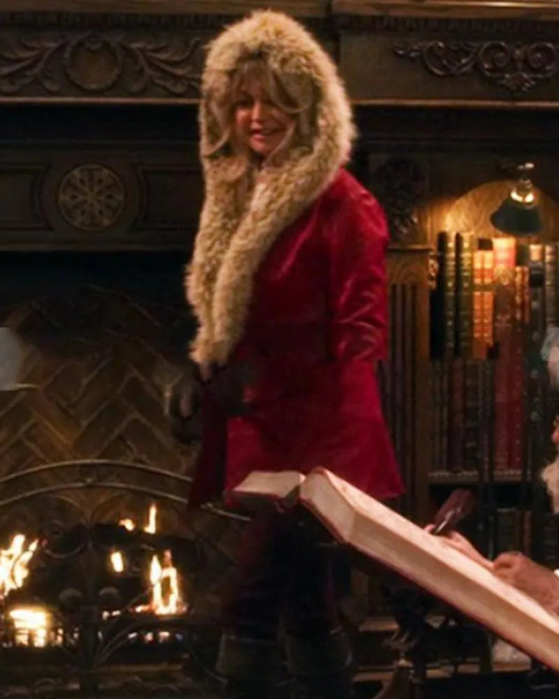 Goldie Hawn The Christmas Chronicles Red Jacket - PINESMAX