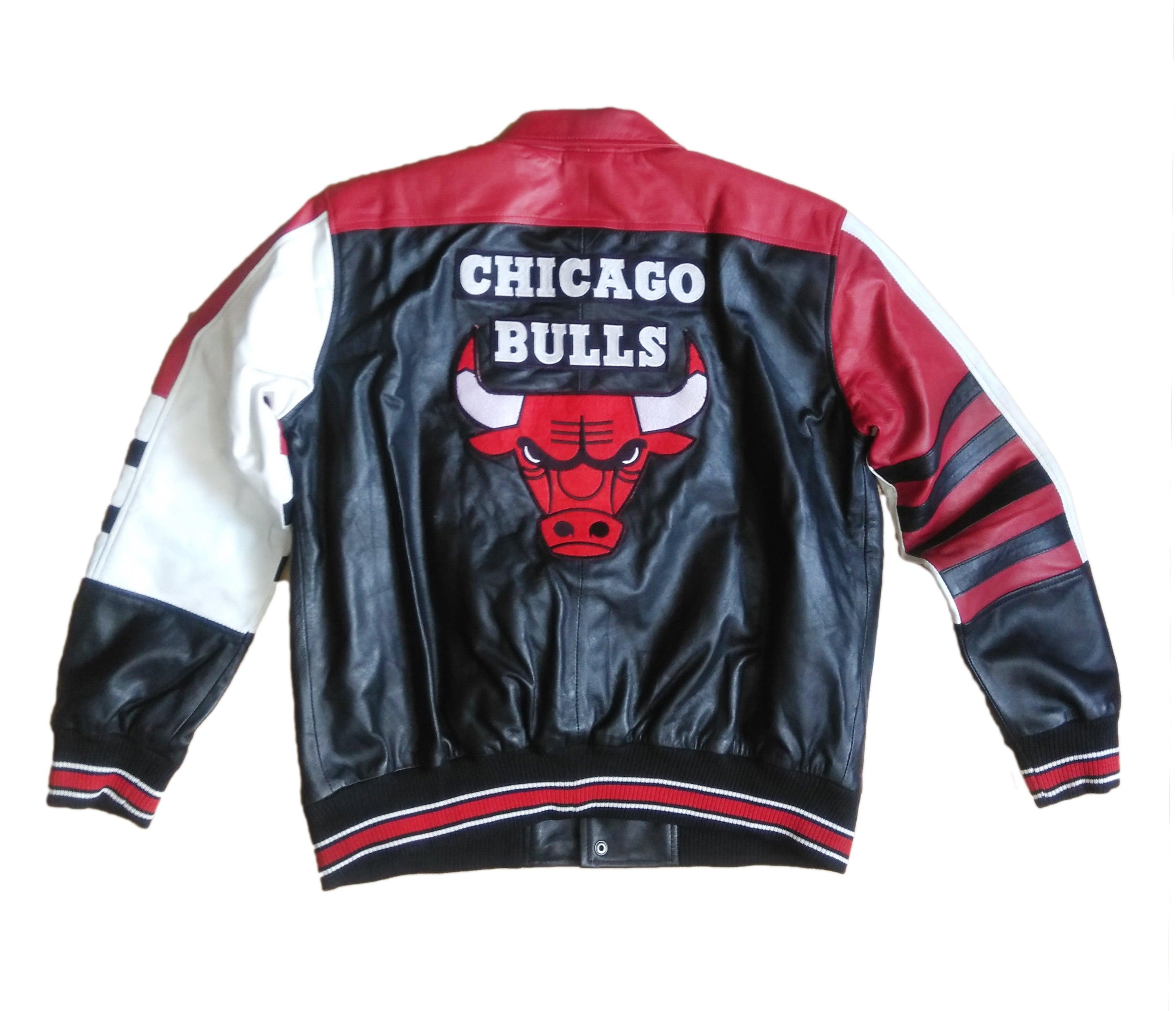 Vintage Chicago Bulls Leather Jacket - PINESMAX