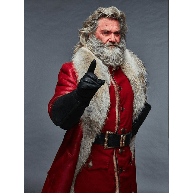 Kurt Russell The Christmas Chronicles 2 Santa Claus Coat - PINESMAX