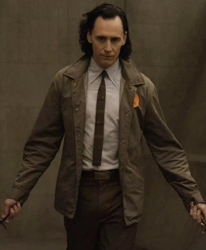 Loki Tom Hiddleston Cotton Brown Coat - PINESMAX