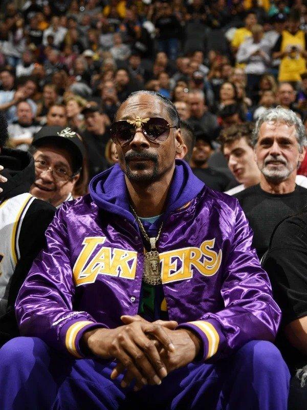 Snoop Dogg Los Angeles Lakers Purple Jacket - PINESMAX