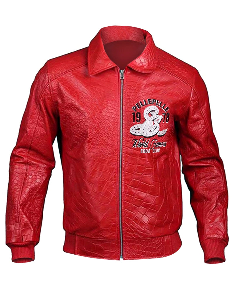 Pelle Pelle Soda Club Red Leather Jacket - PINESMAX