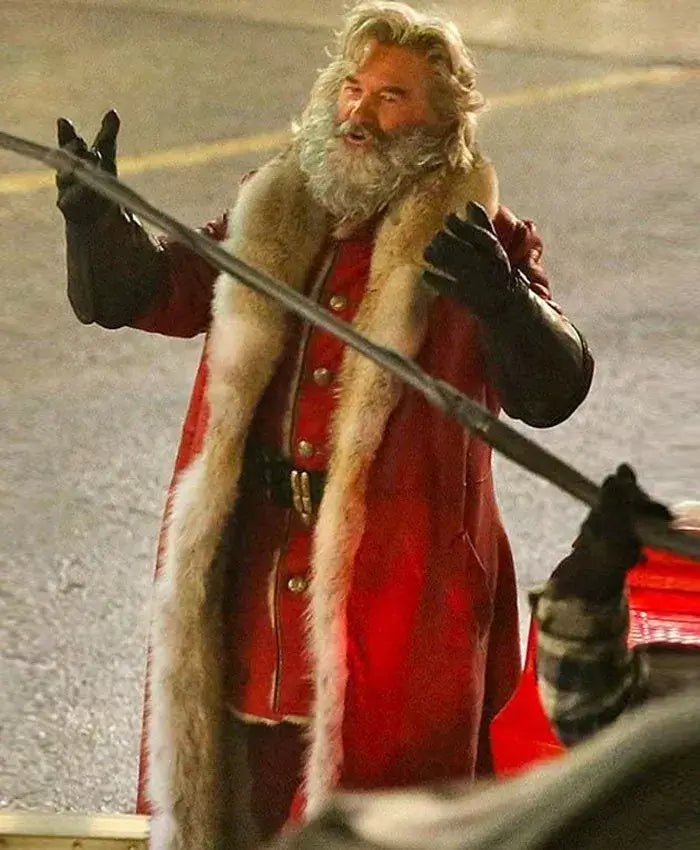 Kurt Russell The Christmas Chronicles 2 Santa Claus Coat - PINESMAX