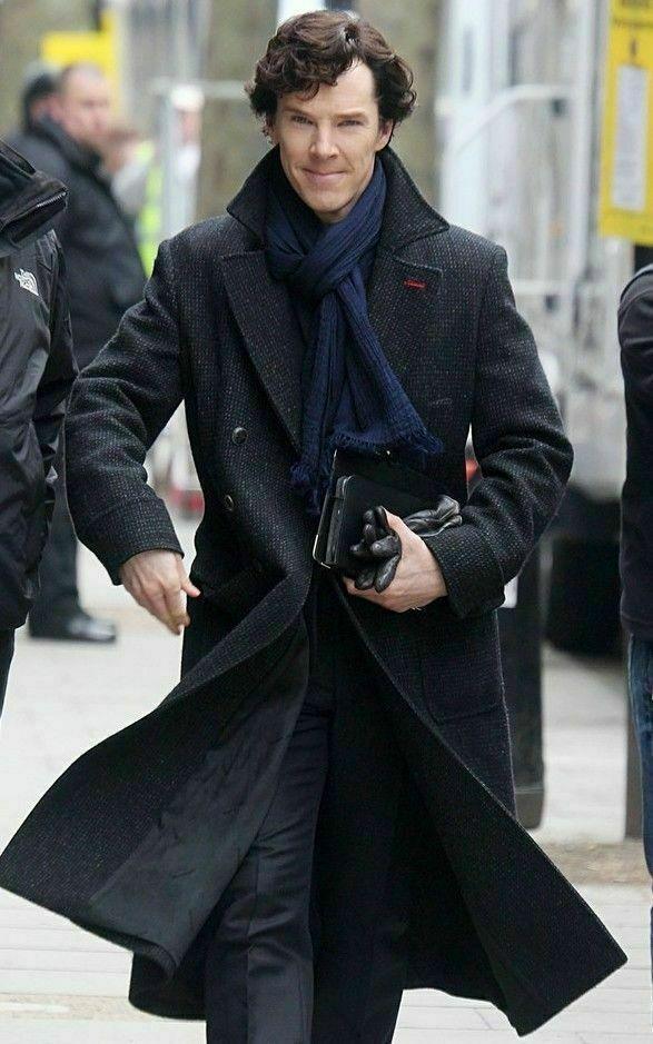 Sherlock Holmes Benedict Cumberbatch Wool Coat - PINESMAX