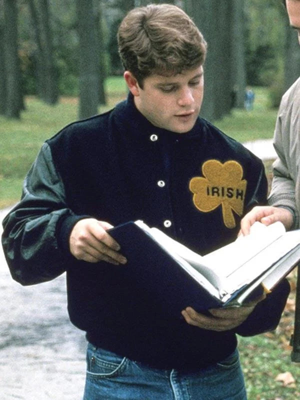 Sean Astin Notre Dame Rudy Letterman Jacket - PINESMAX