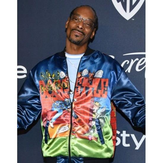 Go-Big Show Snoop Dogg Printed Puffer Jacket - PINESMAX