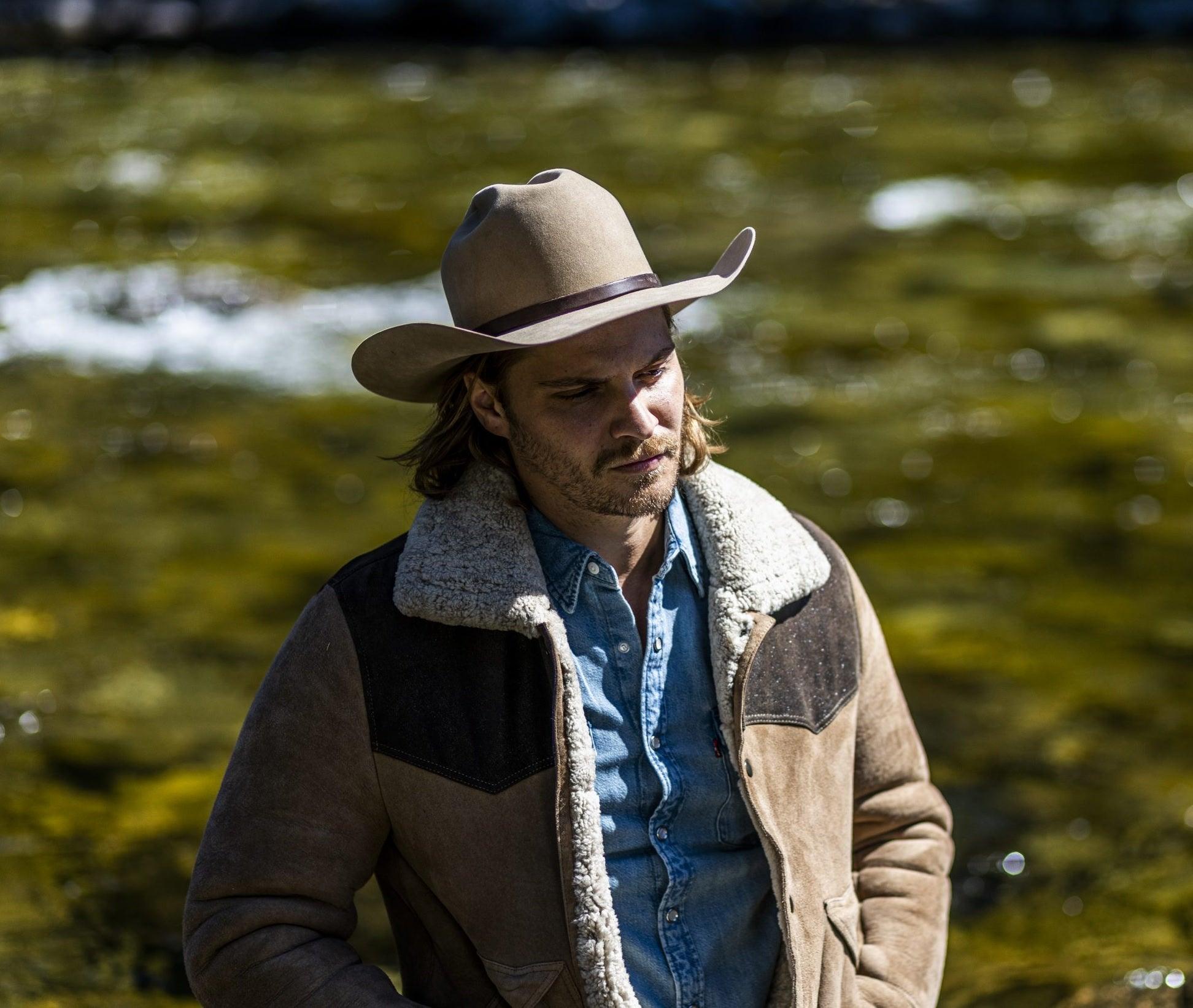 Yellowstone Luke Grimes Suede Leather Jacket - PINESMAX