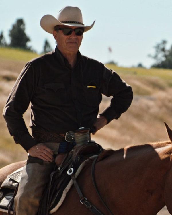 John Dutton Cotton Brown Shirt Yellowstone Season 4 - PINESMAX