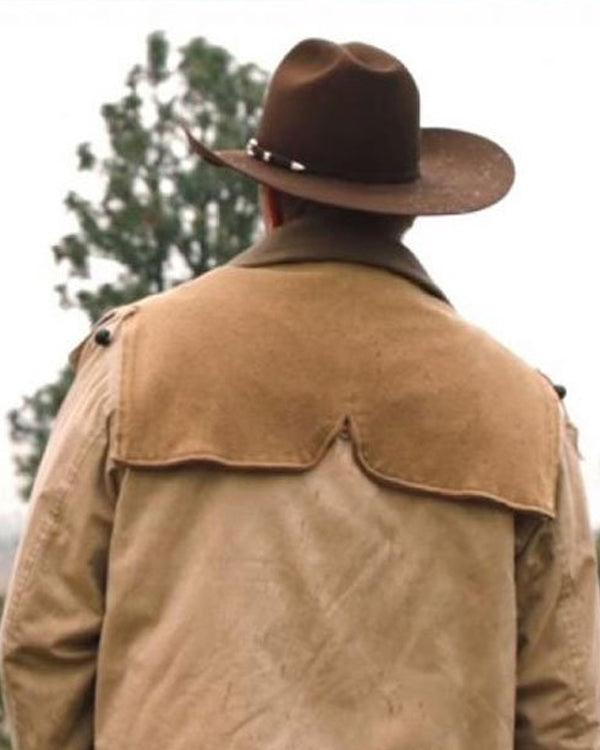 John Dutton Western Cotton Jacket Yellowstone Season 4 - PINESMAX