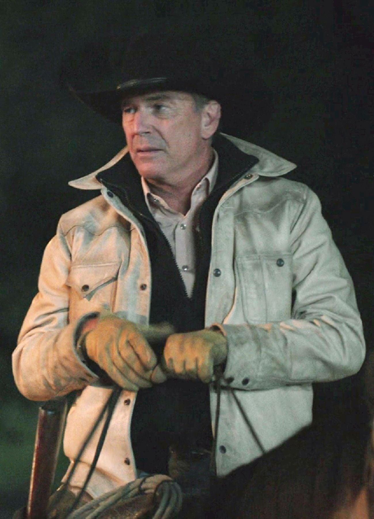 John Dutton White Jacket Yellowstone Season 5 - PINESMAX