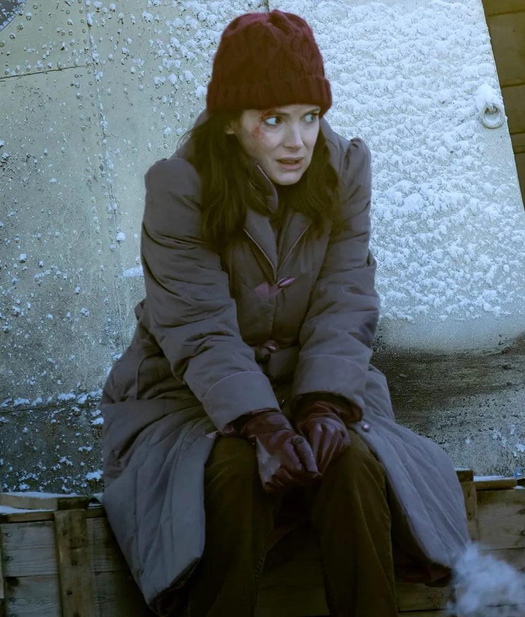 Joyce Byers Grey Puffer Coat Stranger Things Season 4 - PINESMAX