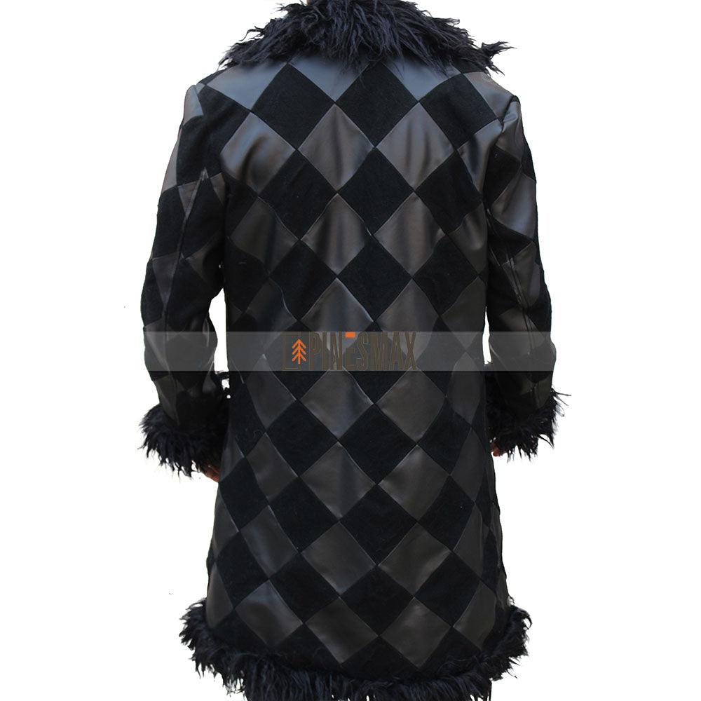 The Umbrella Academy Klaus Hargreeves Black Fur Coat - PINESMAX