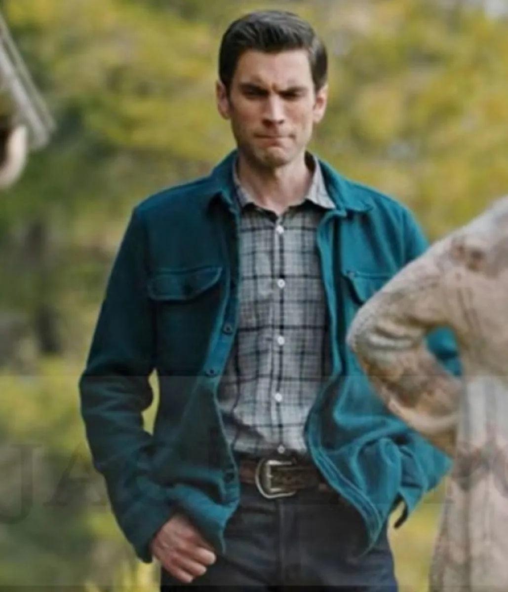 Jamie Dutton Green Wool Jacket Yellowstone Season 4 - PINESMAX