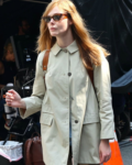 Elle Fanning A Complete Unknown Off White Cotton Jacket