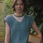 A-Good-Girls-Guide-to-Murder-Emma-Myers-Blue-Sleeveless-Sweater
